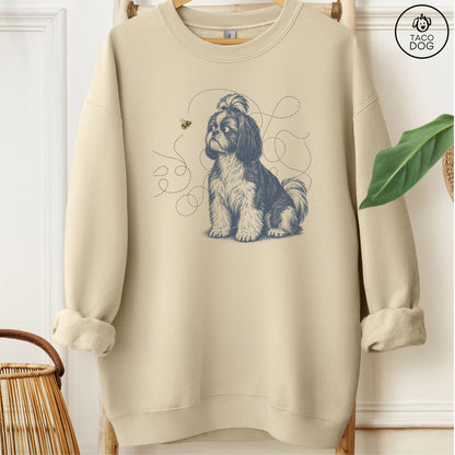 Shih Tzu Bee Sweatshirt Sand Taco-Dog