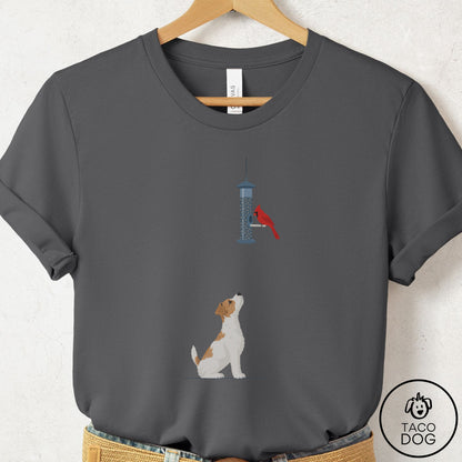 Jack Russell Birder T-Shirt Asphalt Taco-Dog