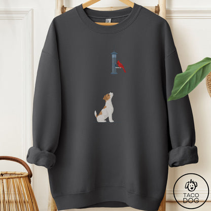 Jack Russell Birder Sweatshirt Charcoal Taco-Dog