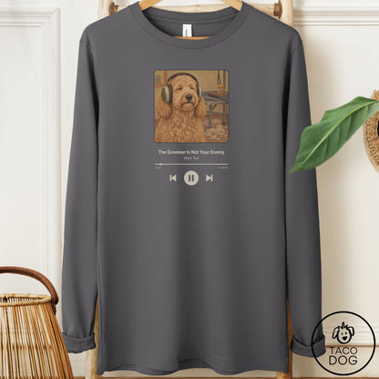Doodle Book on Tape Long Sleeve Tee Asphalt Taco-Dog