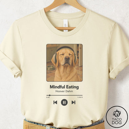 Labrador Retriever Book on Tape T-Shirt Natural Taco-Dog