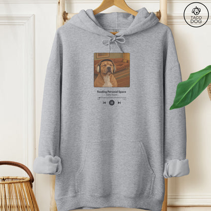 Pitbull Book on Tape Hoodie Graphite Heather Taco-Dog
