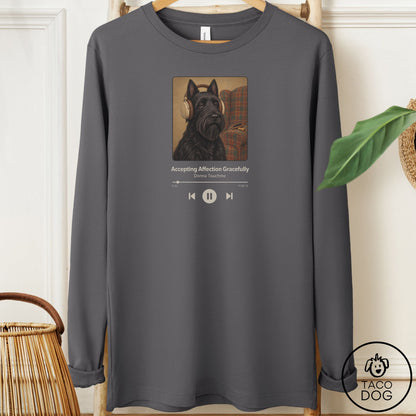 Scottie Book on Tape Long Sleeve Tee Asphalt Taco-Dog