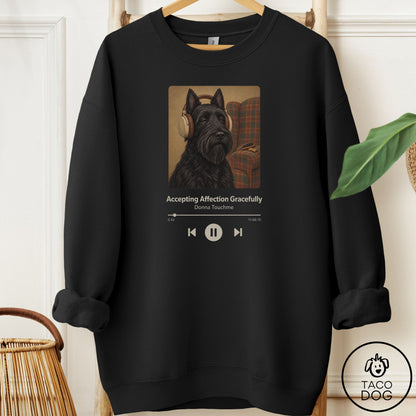 Scottie Book on Tape Sweatshirt Black Taco-Dog