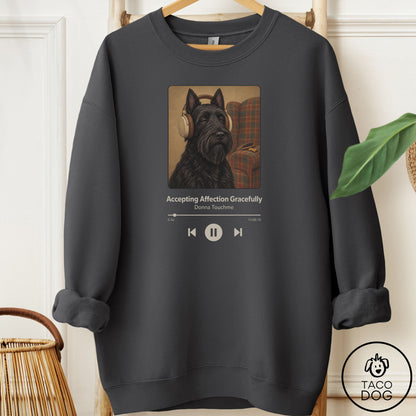 Scottie Book on Tape Sweatshirt Charcoal Taco-Dog