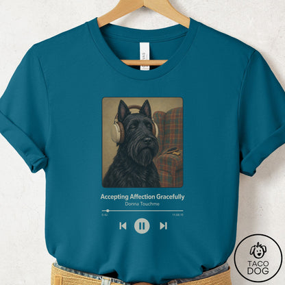 Scottie Book on Tape T-Shirt Deep Teal Taco-Dog
