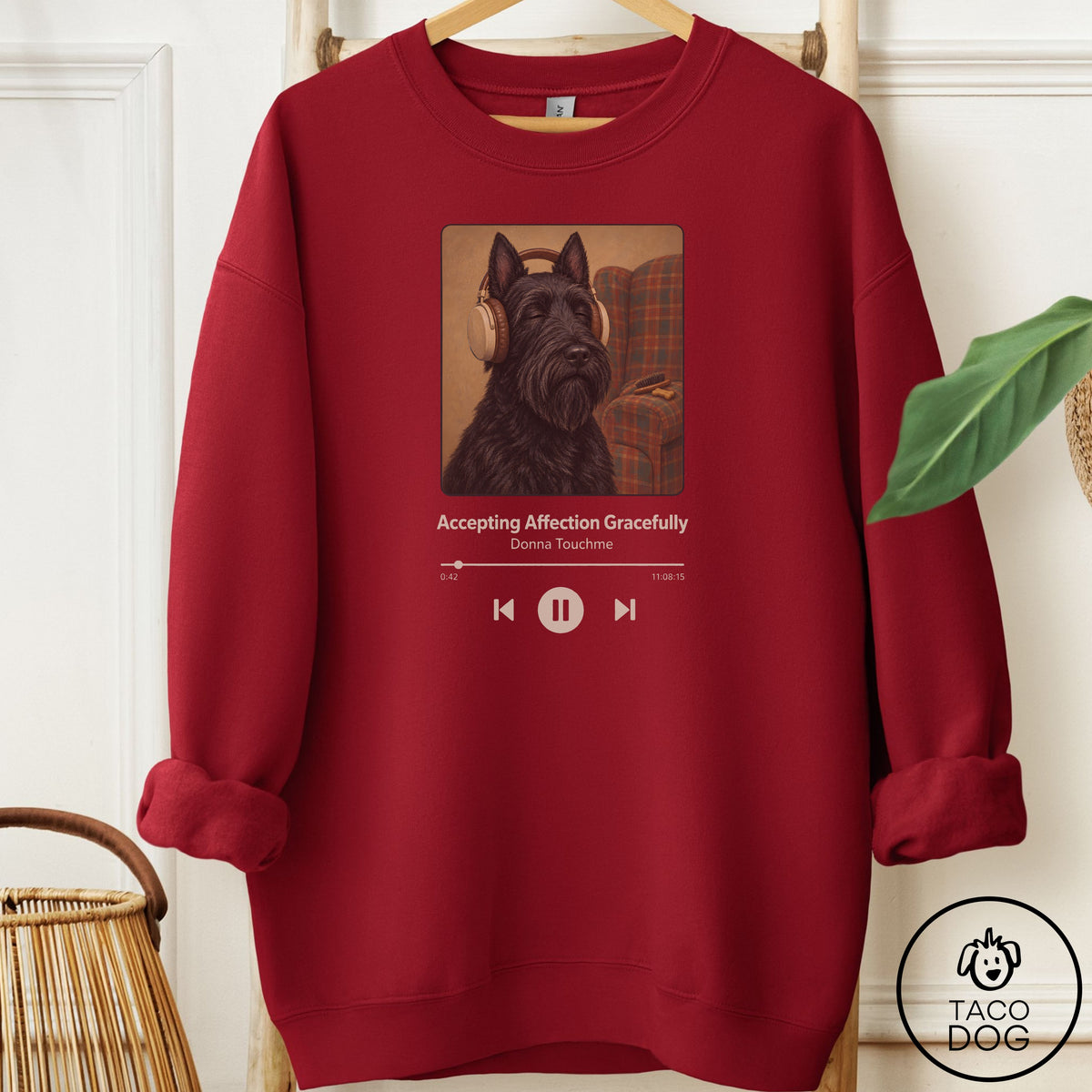Scottie Book on Tape Sweatshirt Garnet Taco-Dog