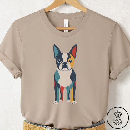 Boston Terrier Color Block T-Shirt