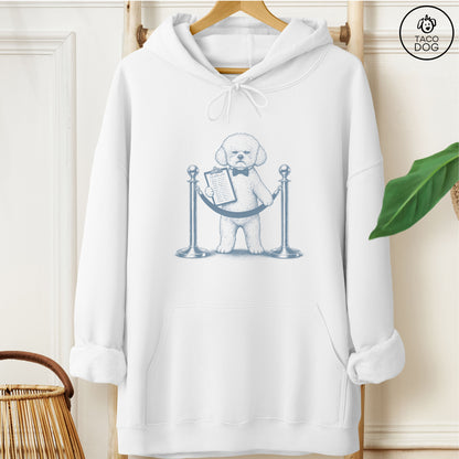 Bichon Frise Bouncer Hoodie White Taco-Dog