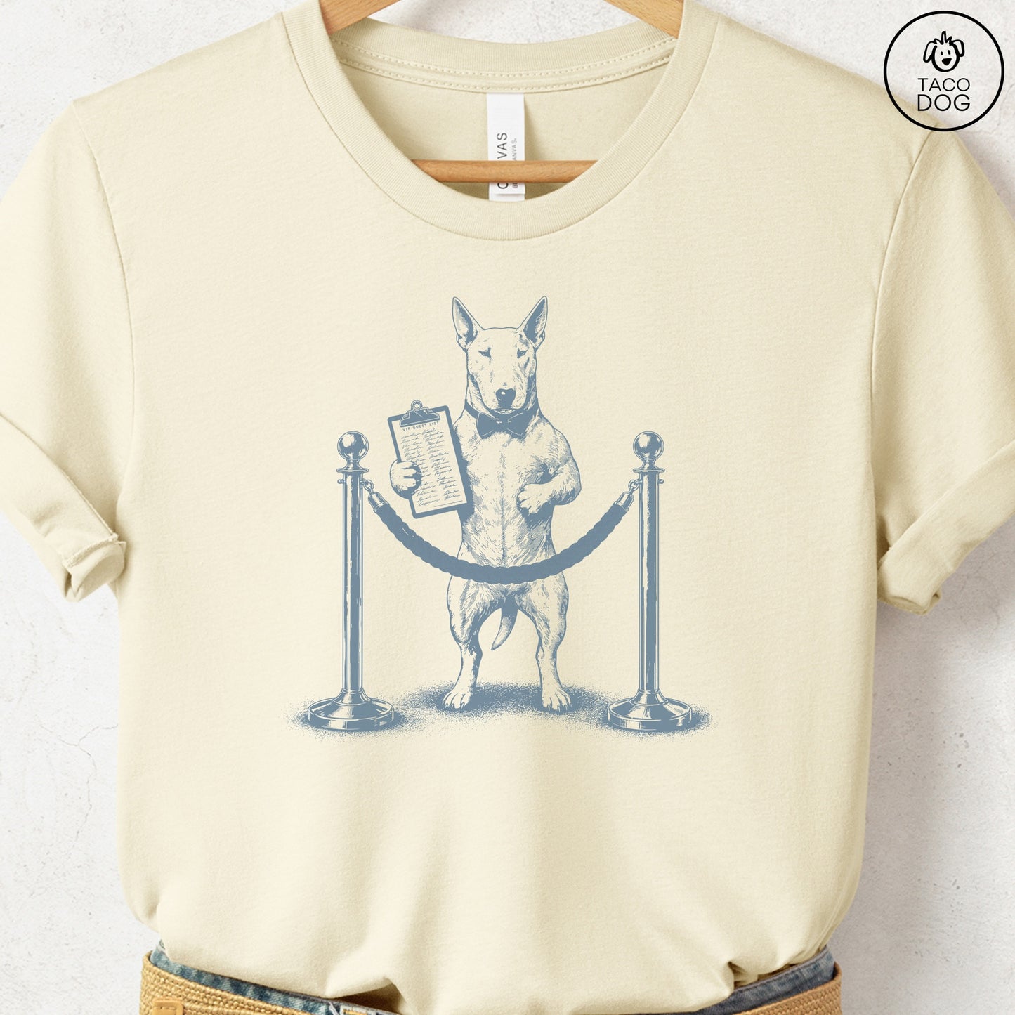 Bull Terrier Bouncer T-Shirt Natural Taco-Dog