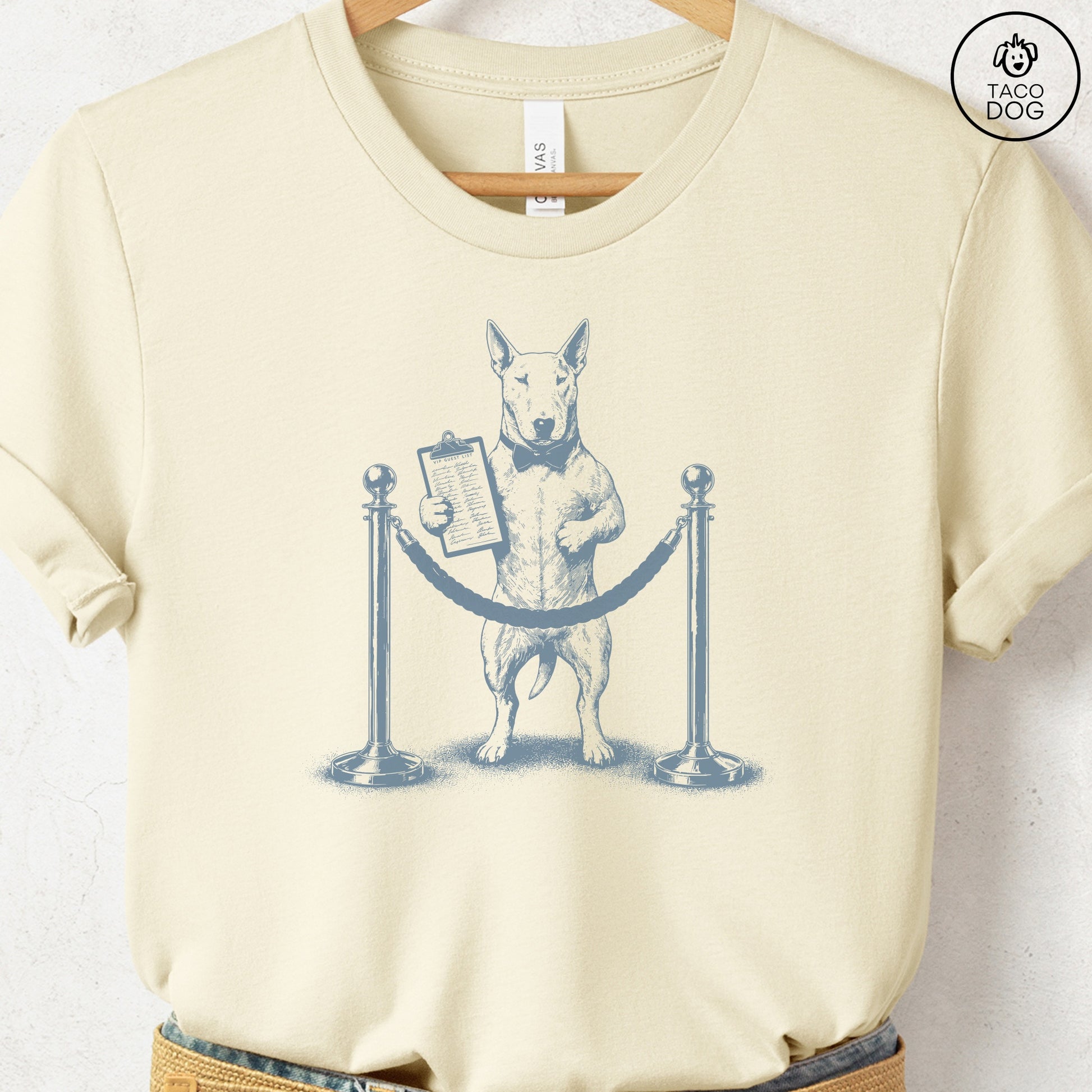 Bull Terrier Bouncer T-Shirt Natural Taco-Dog
