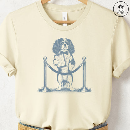 Cavalier King Charles Spaniel Bouncer T-Shirt Natural Taco-Dog