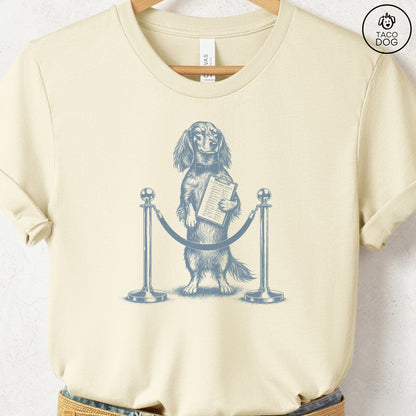 Dachshund Bouncer T-Shirt Natural Taco-Dog