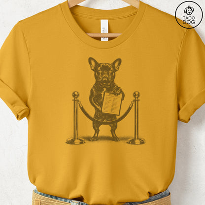 French Bulldog Frenchie Bouncer T-Shirt Mustard Taco-Dog