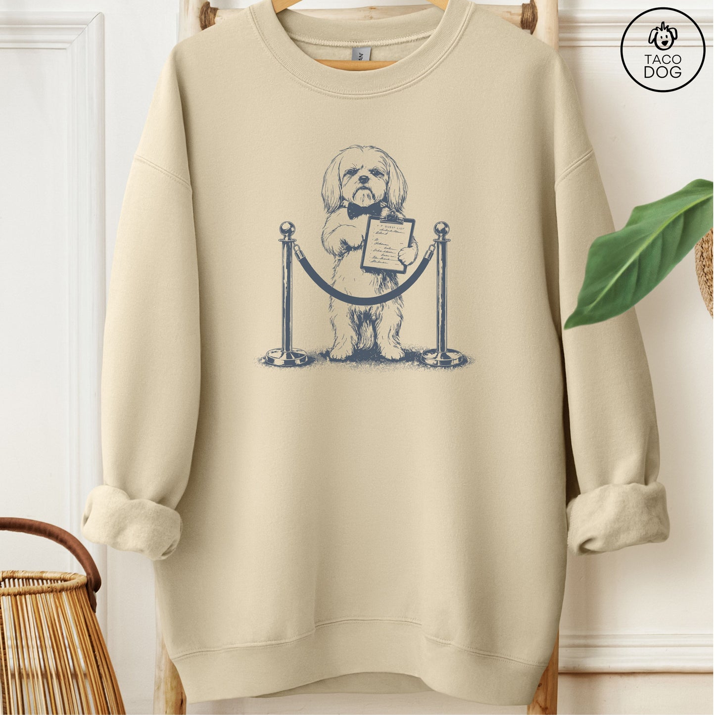 Maltese Bouncer Sweatshirt Sand Taco-Dog