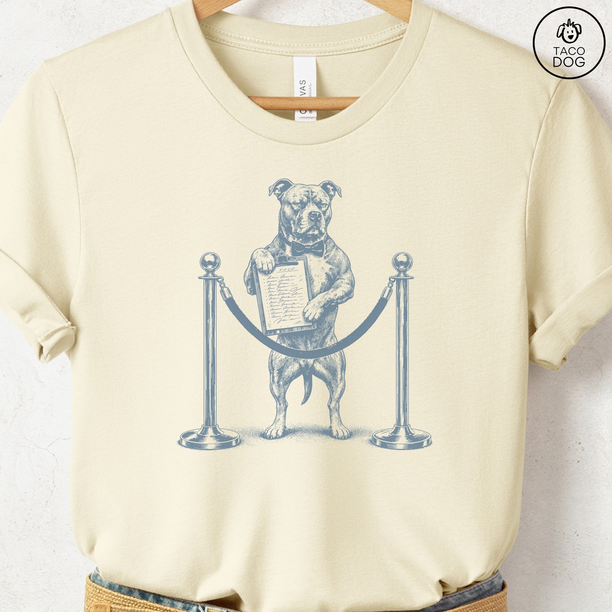 Pitbull Bouncer T-Shirt Natural Taco-Dog
