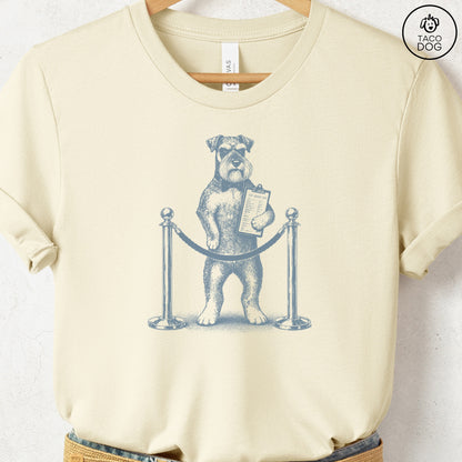 Schnauzer Bouncer T-Shirt Natural Taco-Dog