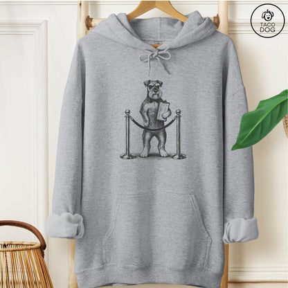 Schnauzer Bouncer Hoodie Graphite Heather Taco-Dog