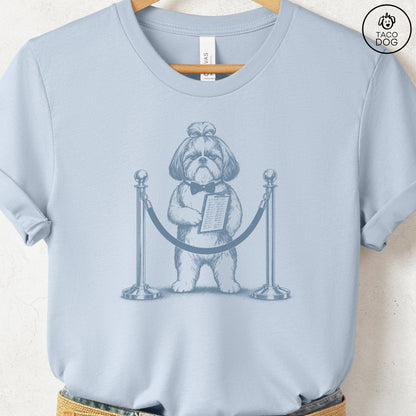 Shih Tzu Bouncer T-Shirt Light Blue Taco-Dog