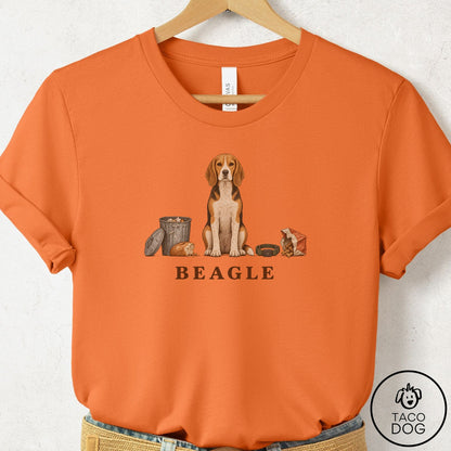 Beagle Breed Kit T-Shirt Burnt Orange Taco-Dog
