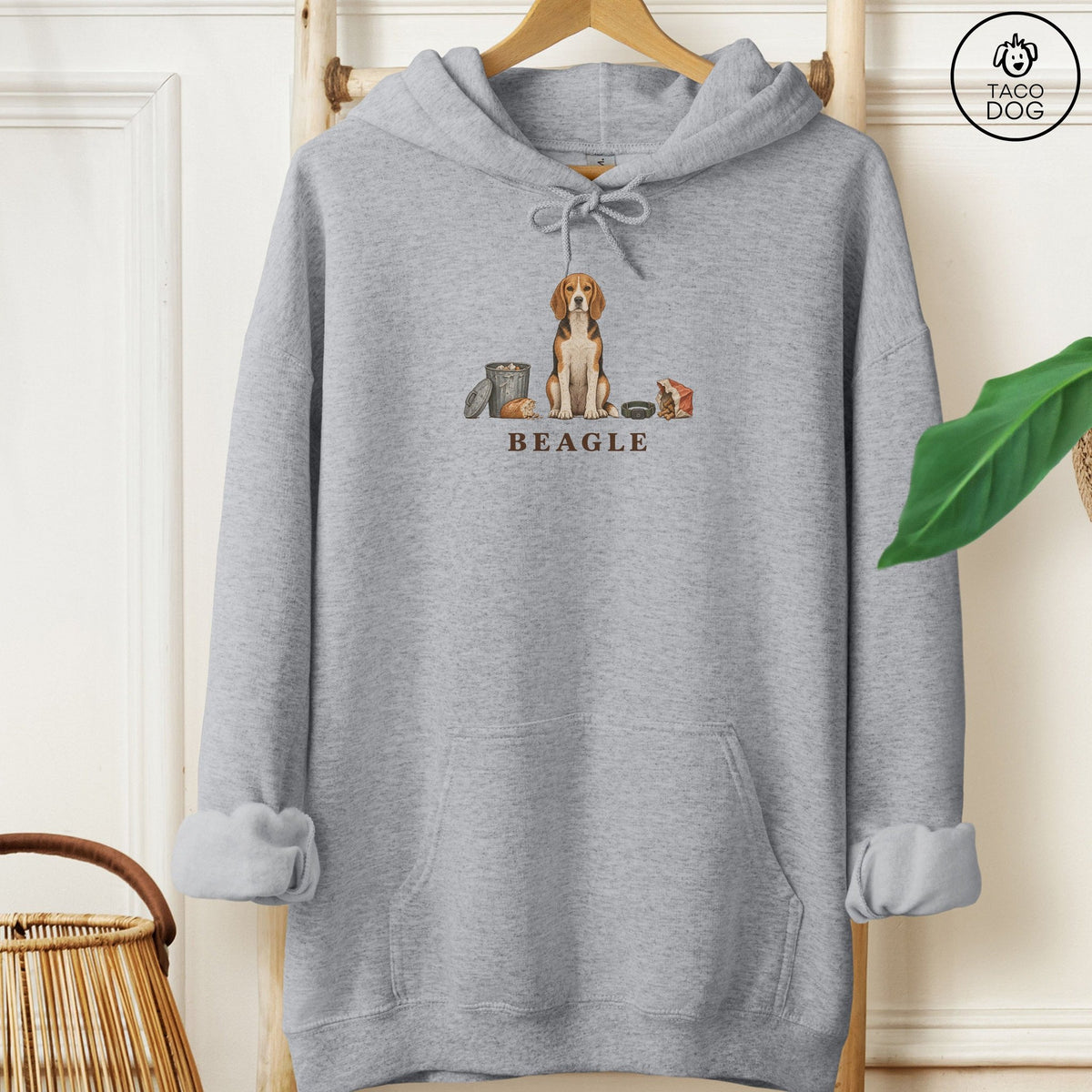 Beagle Breed Kit Hoodie Graphite Heather Taco-Dog