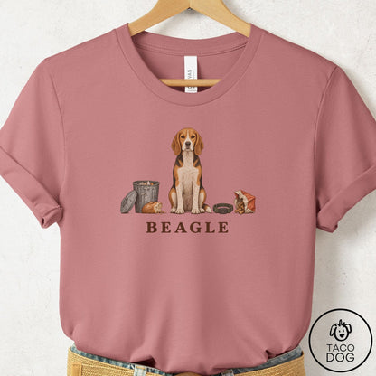 Beagle Breed Kit T-Shirt Mauve Taco-Dog