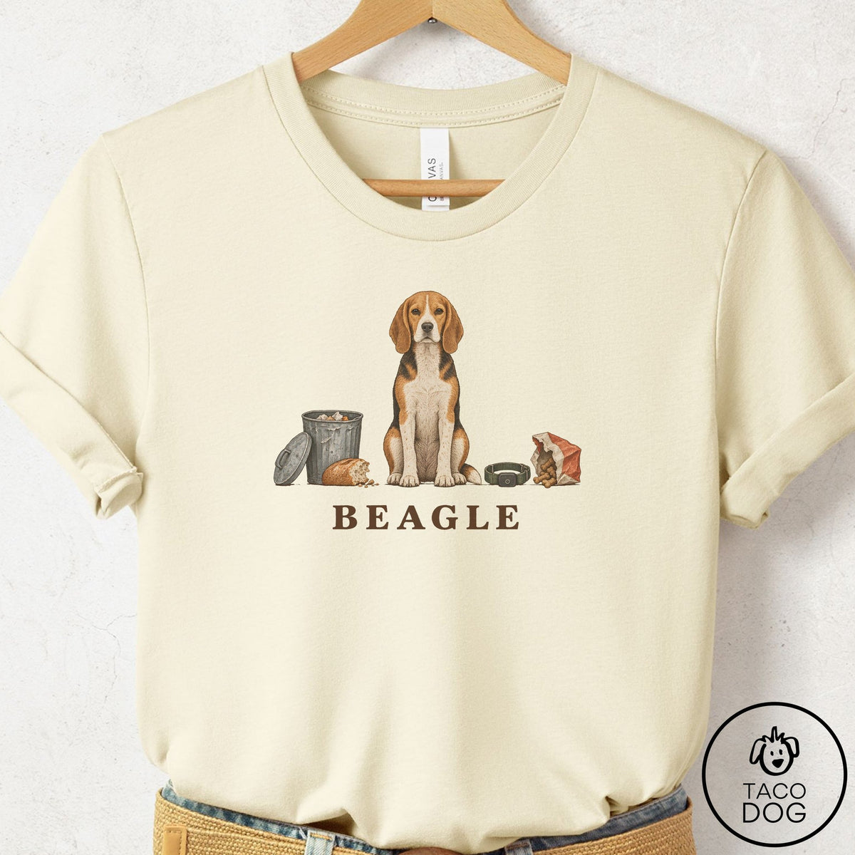 Beagle Breed Kit T-Shirt Natural Taco-Dog