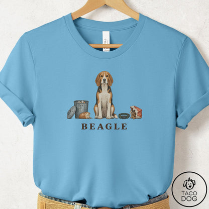 Beagle Breed Kit T-Shirt Ocean Blue Taco-Dog