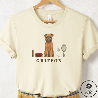 Brussels Griffon Breed Kit T-Shirt Natural Taco-Dog