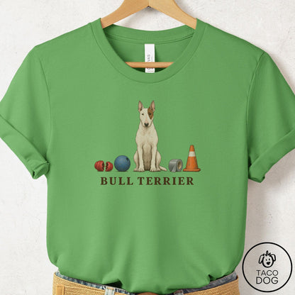 Bull Terrier Breed Kit T-Shirt Leaf Taco-Dog