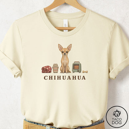 Chihuahua Breed Kit T-Shirt Natural Taco-Dog