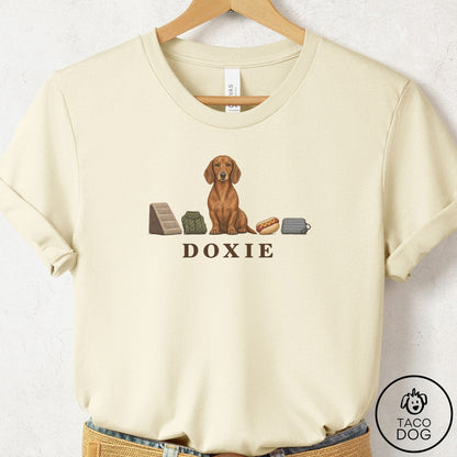 Dachshund Breed Kit T-Shirt Natural Taco-Dog