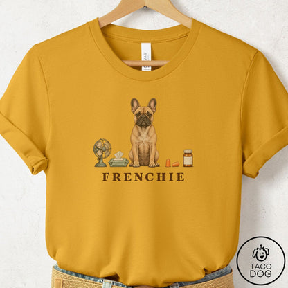 French Bulldog Frenchie Breed Kit T-Shirt Mustard Taco-Dog