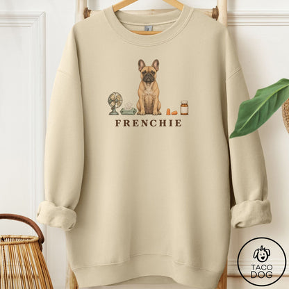 French Bulldog Frenchie Breed Kit Sweatshirt Sand Taco-Dog