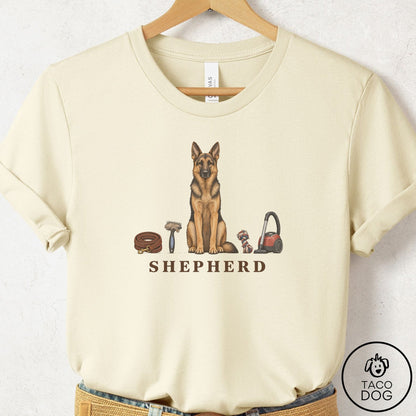 German Shepherd Breed Kit T-Shirt Natural Taco-Dog