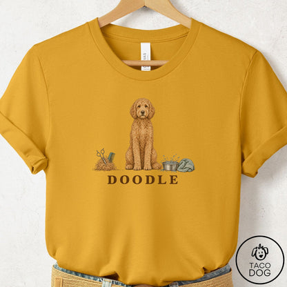 Doodle Breed Kit T-Shirt Mustard Taco-Dog