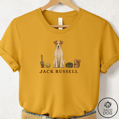 Jack Russell Breed Kit T-Shirt Mustard Taco-Dog