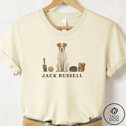 Jack Russell Breed Kit T-Shirt Natural Taco-Dog
