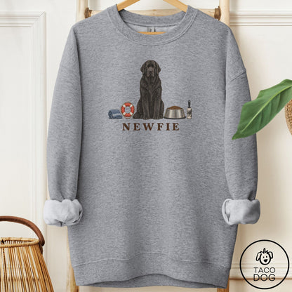 Newfoundland Breed Kit Sweatshirt Graphite Heather Taco-Dog