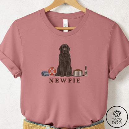 Newfoundland Breed Kit T-Shirt Mauve Taco-Dog