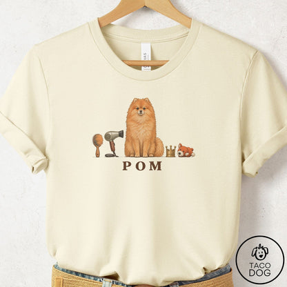 Pomeranian Breed Kit T-Shirt Natural Taco-Dog