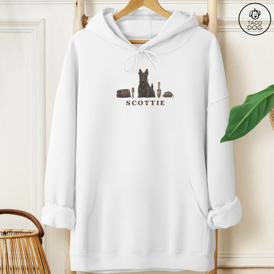 Scottie Breed Kit Hoodie White Taco-Dog