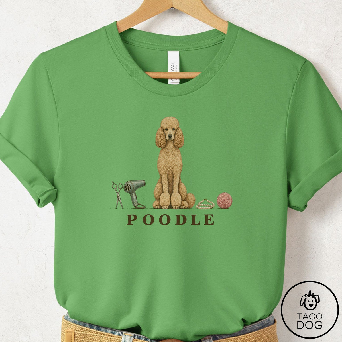 Poodle Breed Kit T-Shirt Leaf Taco-Dog