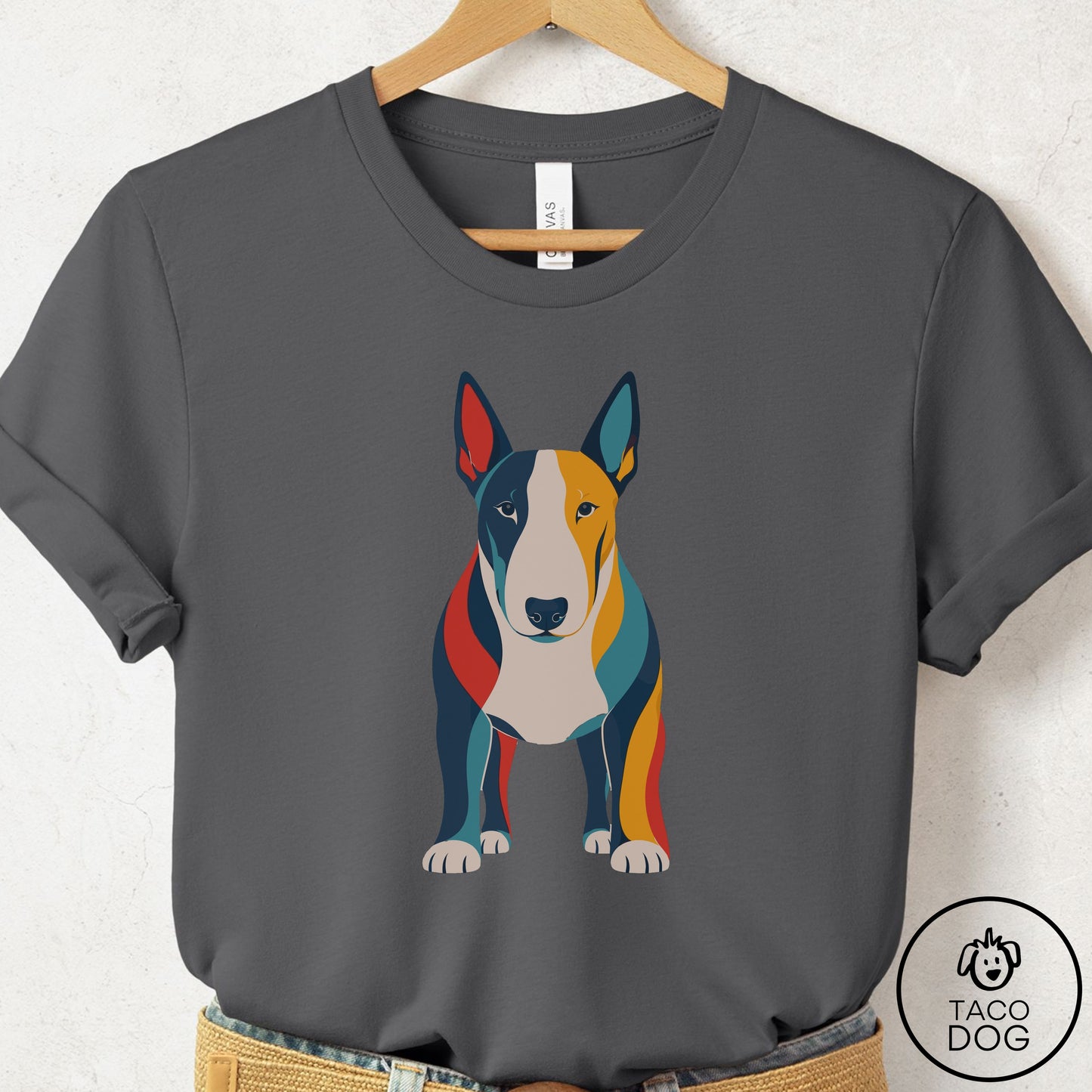 Bull Terrier Color Block T-Shirt