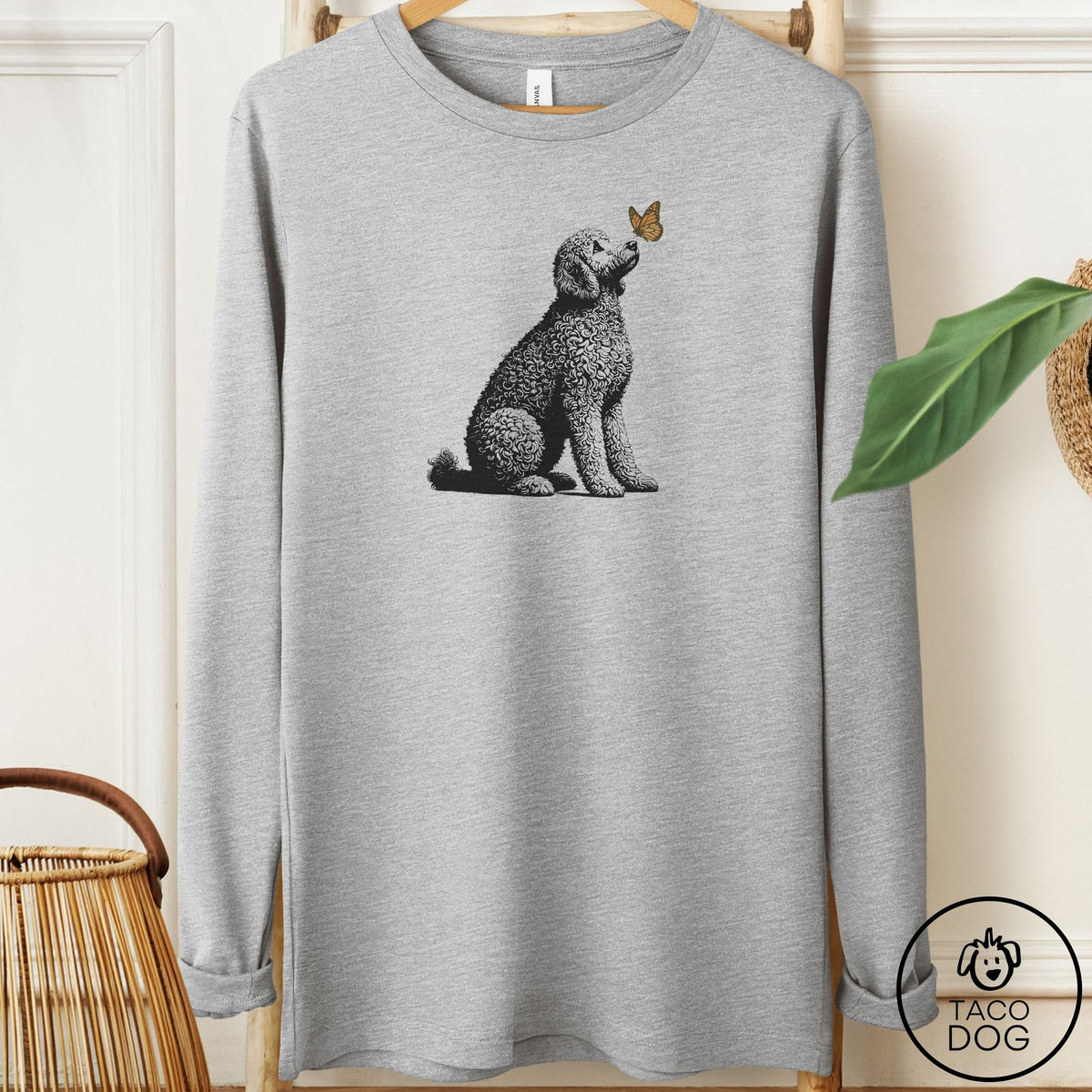 Doodle Butterfly Long Sleeve Tee