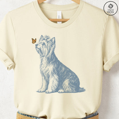 Yorkshire Terrier Yorkie Butterfly T-Shirt