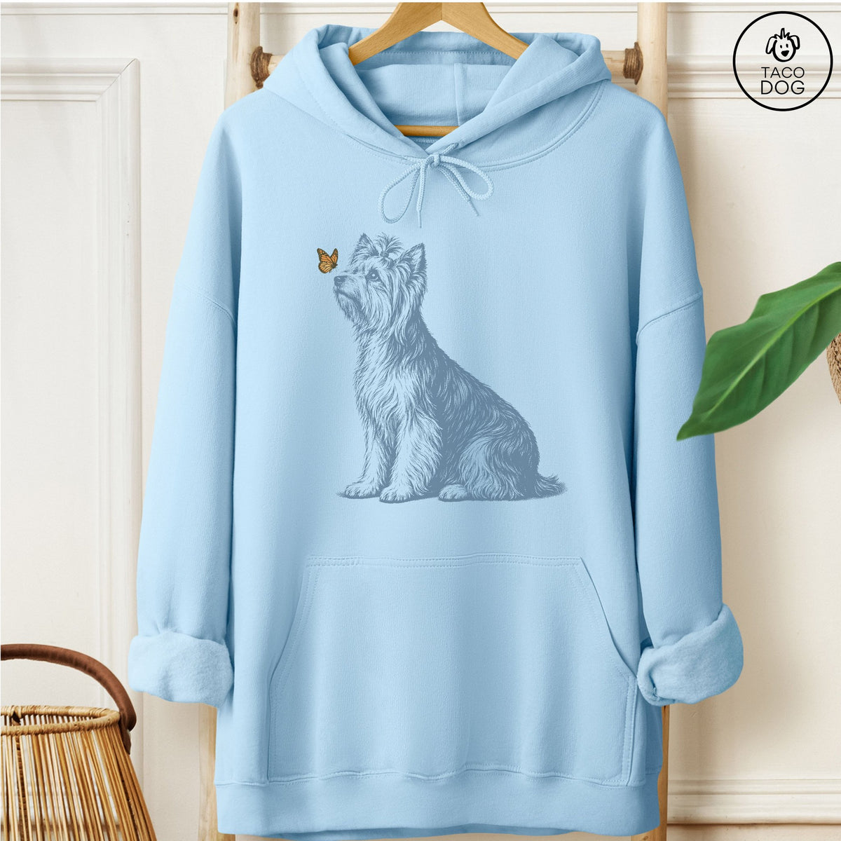 Yorkshire Terrier Yorkie Butterfly Hoodie