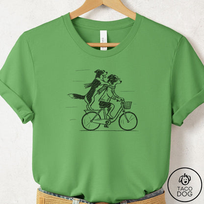 Border Collie Carpool T-Shirt Leaf Taco-Dog