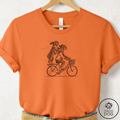 Boxer Carpool T-Shirt Burnt Orange Taco-Dog