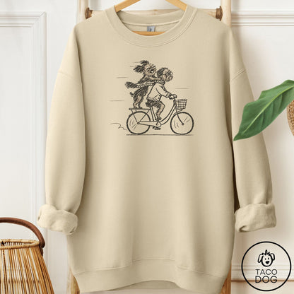 Brussels Griffon Carpool Sweatshirt Sand Taco-Dog